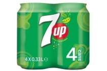 7up 4 pack 4 x 33 cl