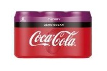 coca cola zero suger cherry 6 pak