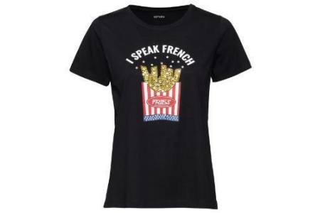 shirt zwart french fries