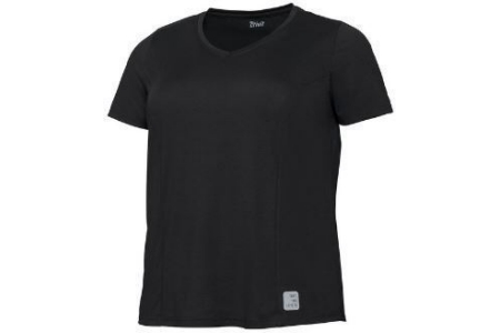 crivit dames sportshirt plus size zwart