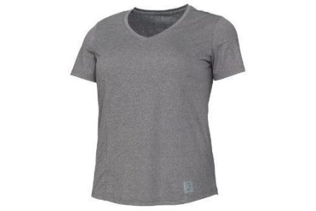 crivit dames sportshirt plus size grijs