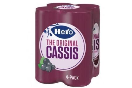 hero cassis 4 blikjes a 25 cl