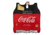coca cola zero sugar 6 x 1 5l