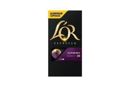 l or espresso supremo sterkte 10