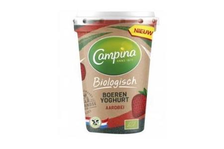 campina bio yoghurt aardbei