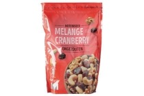 notenmelange met cranberry