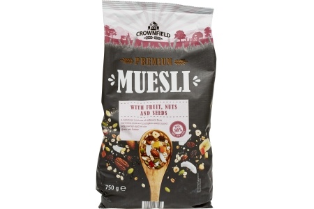 crownfield muesli fruits nuts and seeds