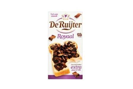 de ruijter royaal chocolade vlokken puur