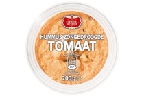 hummus zongedroogde tomaat