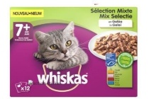 whiskas multipack pouch senior