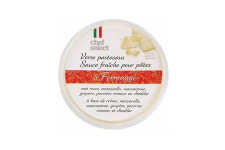 chef select verse pastasaus 5 formaggi