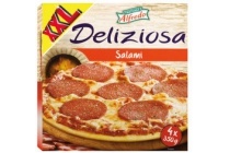 alfredo deliziosa pizza salame 4 stuks