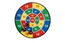 dartboard met klittenband kleuren