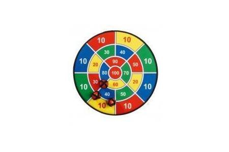 dartboard met klittenband kleuren