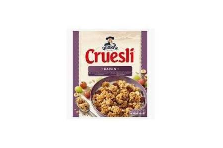 quaker cruesli rozijn