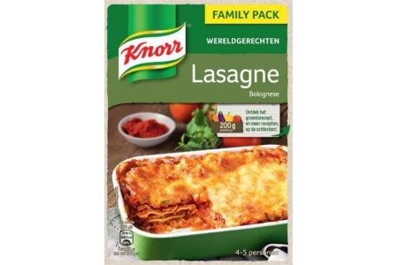 knorr lasagne xxl wereldgerecht