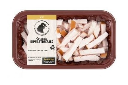 albert heijn gerookte kipreepjes 150 gram