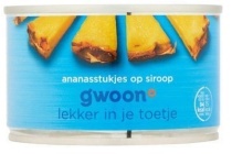 gwoon ananasstukjes op siroop