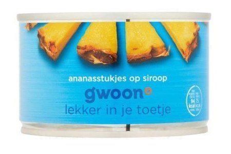 gwoon ananasstukjes op siroop