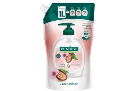 palmolive vloeibare zeep navulzak milk en almond