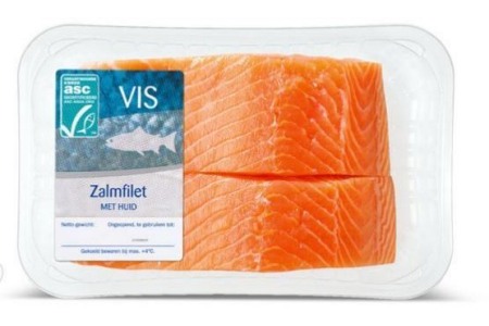 verse zalmfilets met huid