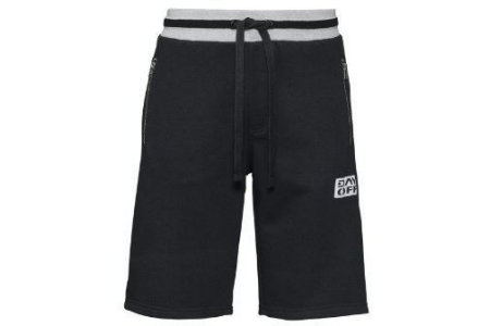 heren sweatshort zwart