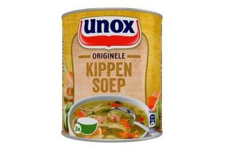 unox soep in blik originele kippensoep