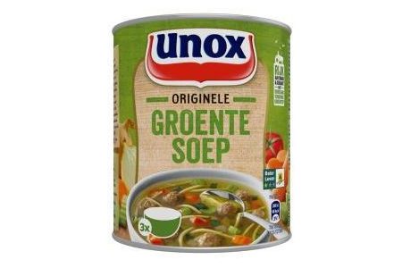 unox soep in blik originele groentesoep
