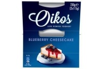 danone oikos blueberry cheesecake
