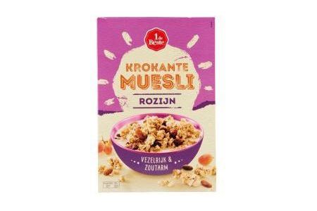 1 de beste krokante muesli rozijn