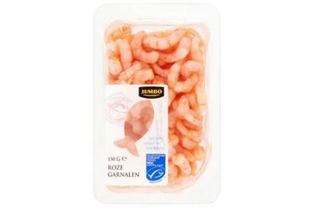 jumbo roze garnalen 150g