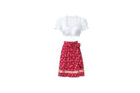 dirndl top en rok rood