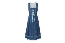 dirndl jurk blauw