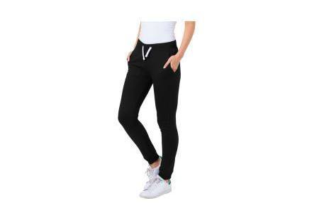 dames of herenjoggingbroek zwart
