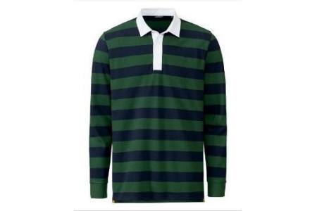 livergy heren polo blauw groen gestreept