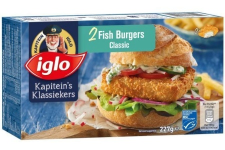 iglo fish burgers classic 2 stuks