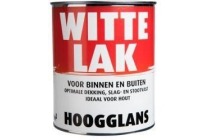 witte hoogglanslak