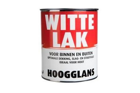 witte hoogglanslak