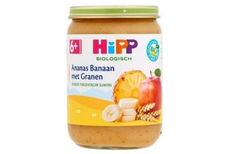 vruchtenmix ananas banaan met granen 6 maanden