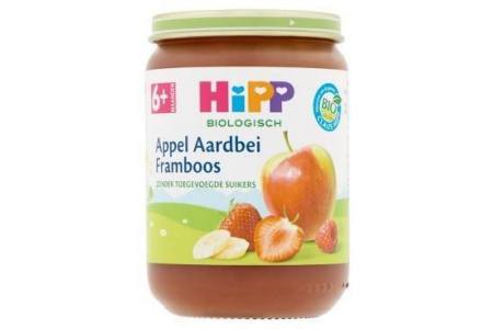 appel aardbei framboos fruithapje 6 maanden