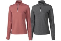 crivit r 2 dames hardloopshirts roze en grijs