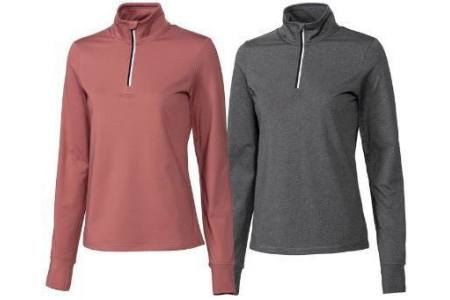 crivit r 2 dames hardloopshirts roze en grijs