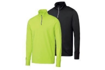 crivit r heren hardloopshirt geel en zwart