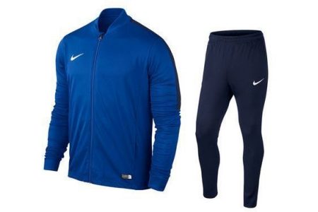 nike trainingspak academy 16 licht en donkerblauw