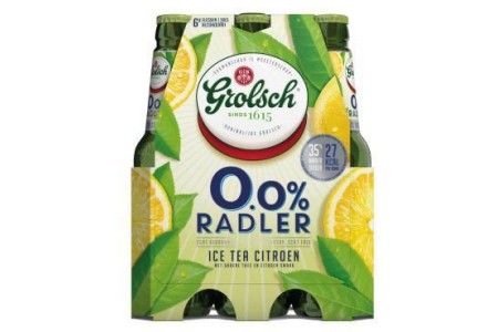 grolsch 0 0 radler ice tea citroen flessen 6 x 30cl