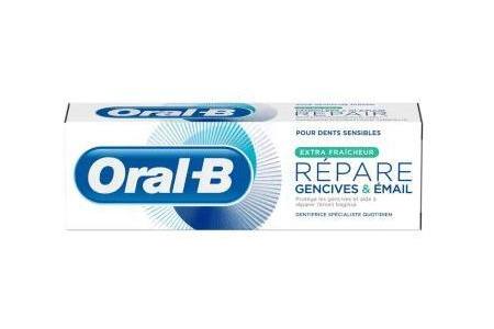 oral b tandvlees en glazuur repair extra fris tandpasta