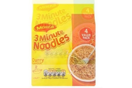 maggi noedels 4 pack curry flavour