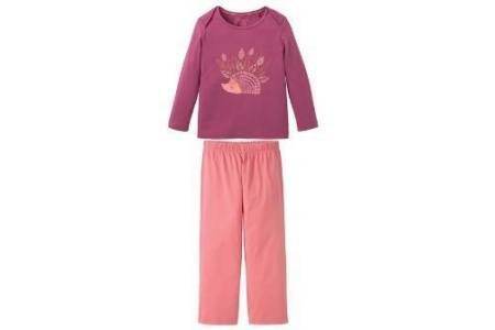 kinder pyjama egel roze