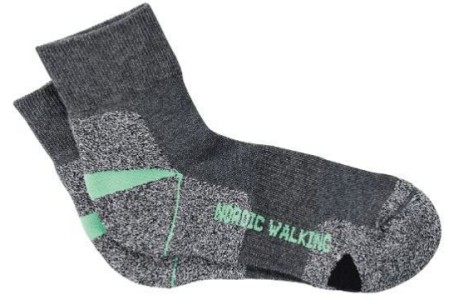 nordic walkingsokken donkergrijs