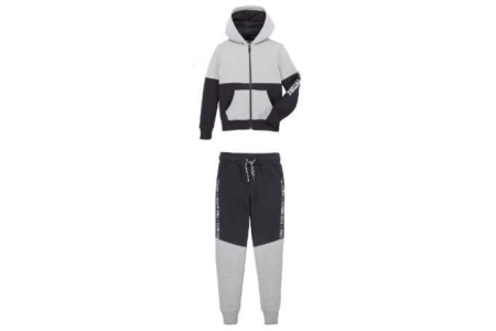 joggingpak zwart grijs